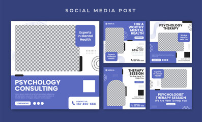Psychology social media post template