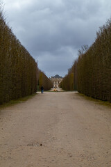 Giardini della villa di Versailles, vicino a Parigi, Francia
