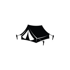 camping tent icon vector