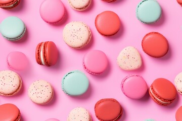 French macarons background