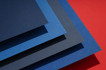Mockup, abstraction, colorful colored paper, top view