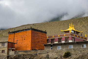 Kag Chode Thupten Samphel Ling Monastery, Kagbeni, Centuries Old Gompa Gumba, Upper Mustang, Nepal