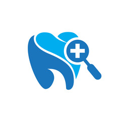Dental care services logo and icon design vector. Very professional modern and eye-catching design.