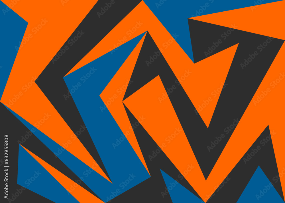 Poster abstract background with colorful triangular and geometric pattern