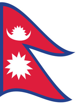 Nepal flag wave. Nepal flag. Flag of Nepal