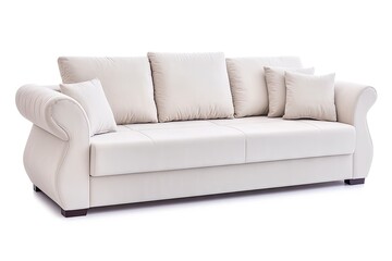 Fototapeta premium Luxurious chair design for chic interior. Modern furniture collection with sofa and armchair on white background isolated