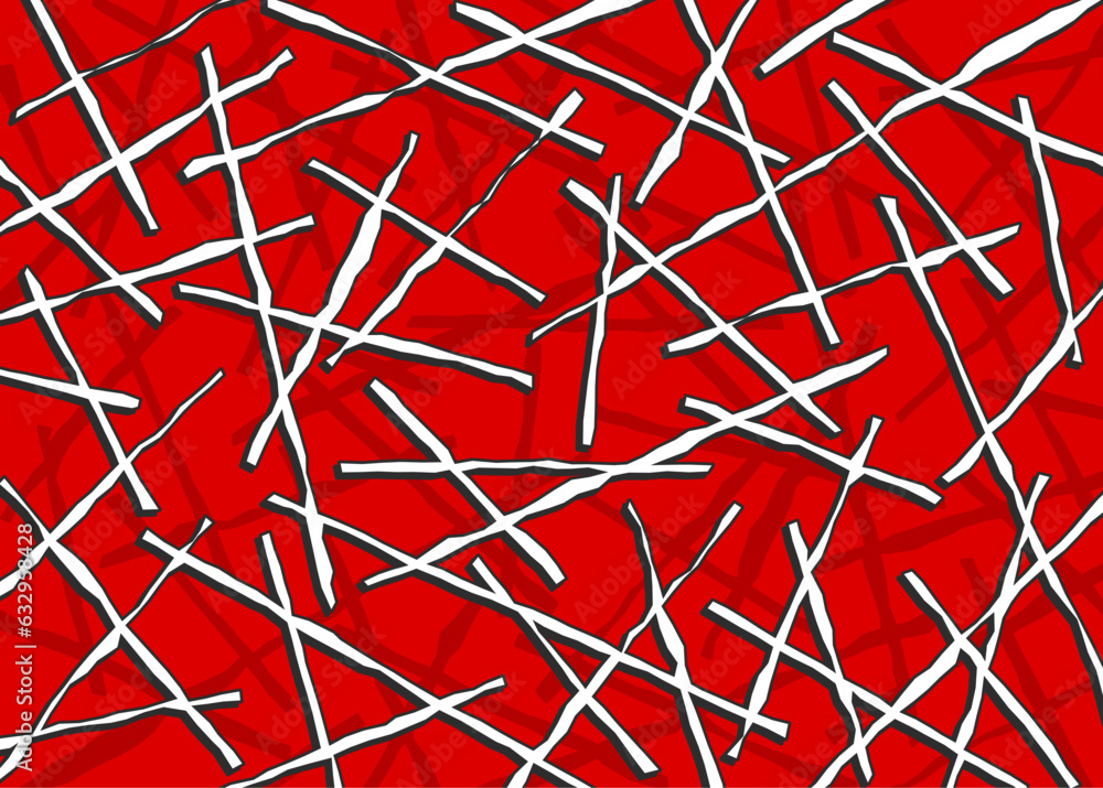 Poster abstract background with seamless rough stick pattern