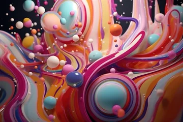 Wandcirkels plexiglas Abstract colorful background © kramynina
