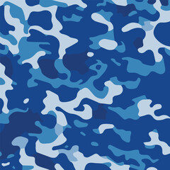 Camouflage seamless pattern. Trendy style camo, repeat print. Vector illustration. Khaki texture, perfect for military army design.