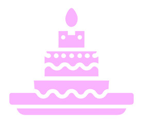 Wedding Cake vector art icon