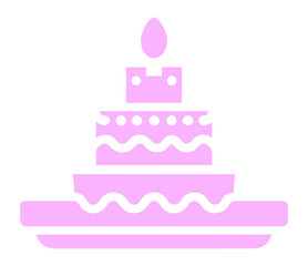 Wedding Cake vector art icon