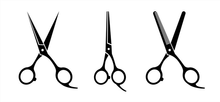 Barber scissors vector discount