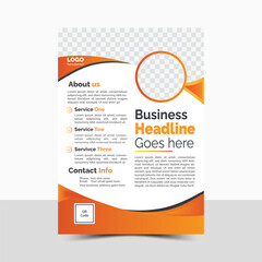 Modern business flyer template, Brochure design, cover, and annual report, perfect for creative professional business. vector template