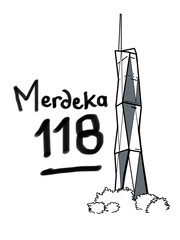 Merdeka 118 the tallest building in Malaysia in illustration