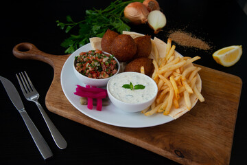 Food in display for the photo shoot in Tokyo, Japan. Nowadays in 2022, people rely on the food delivery service