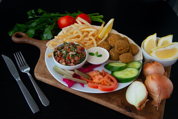 Food in display for the photo shoot in Tokyo, Japan. Nowadays in 2022, people rely on the food delivery service