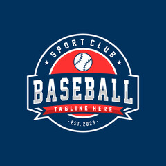 Baseball template logo design for baseball club