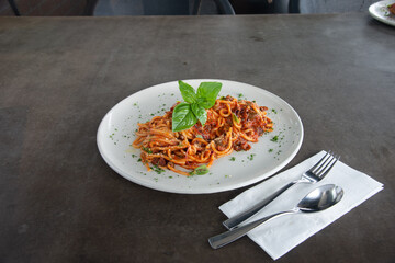 Food in display for the photo shoot in Tokyo, Japan. Nowadays in 2022, people rely on the food delivery service
