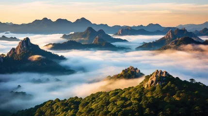 Fotobehang Huangshan Yellow Mountain in China travel picture