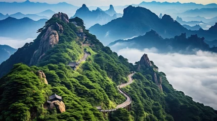 Fotobehang Huangshan Yellow Mountain in China travel picture