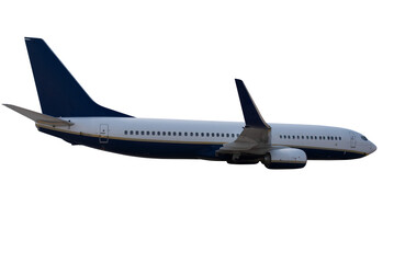 Isolated big aircraft ready to flight fast