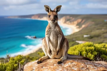 Schilderijen op glas Kangaroo Island in Australia travel picture © 4kclips