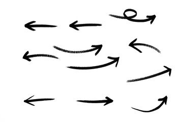 arrow marker isolated png mark hand draw 