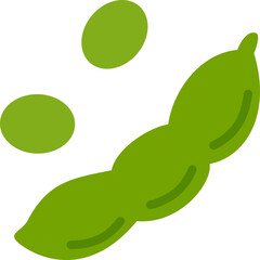 枝豆のイラスト・アイコン（green soybeans）
