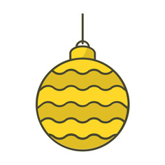 colorful christmas ball icon