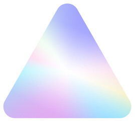 Holograph sticker label gradient emblem