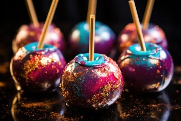 Galaxy space sweets party event backgrond