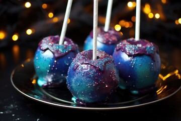 Galaxy space sweets party event backgrond