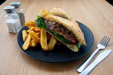 Food in display for the photo shoot in Tokyo, Japan. Nowadays in 2022, people rely on the food delivery service