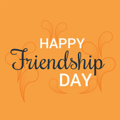 Vector illustration of a Background for Happy Friendship Day.