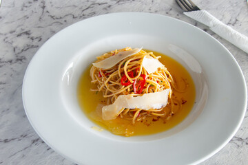 Food in display for the photo shoot in Tokyo, Japan. Nowadays in 2023, people rely on the food delivery service