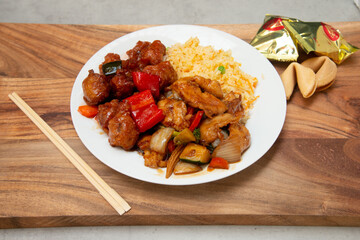 Food in display for the photo shoot in Tokyo, Japan. Nowadays in 2023, people rely on the food delivery service