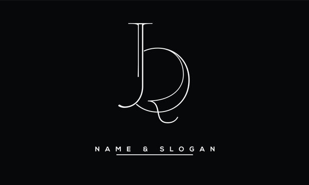 QJ,  JQ,  Q,  J  Abstract  Letters  Logo Monogram