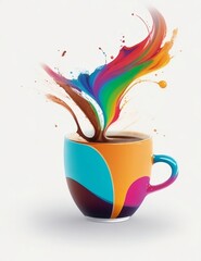 cup of coffee with splash
