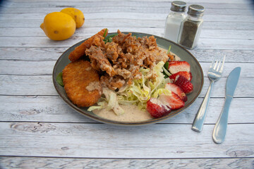Food in display for the photo shoot in Tokyo, Japan. Nowadays in 2023, people rely on the food delivery service