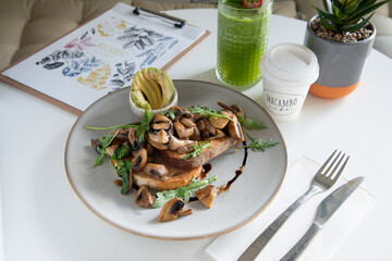 Food in display for the photo shoot in Tokyo, Japan. Nowadays in 2023, people rely on the food delivery service