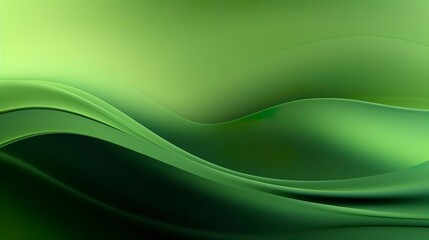 Fototapeta premium Abstract green environment background, smooth, minimal