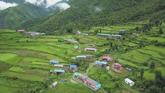 Camping in Didna Village, Uttarakhand India. The Roopkund trail climbs out of splendid dark forests suddenly bursting into Ali and Bedni Bugyal, arguably India&rsquo;s most beautiful high altitude meadows.