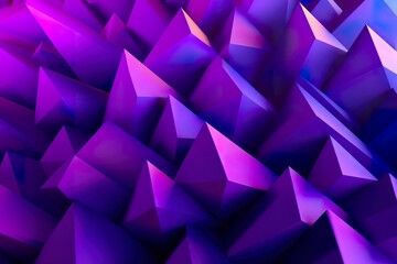Fototapeta premium Purple Gradient Abstract Illustration. 3D triangle Background. Computer Art Design Template. 