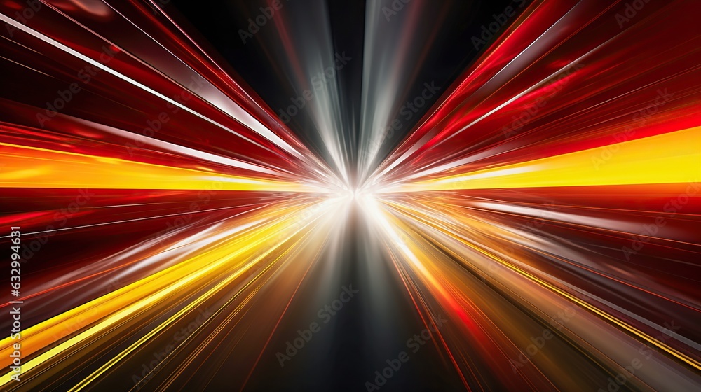 Poster futuristic neon highway in a digital environment abstract background, generative ai