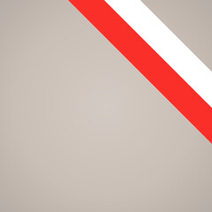 Corner ribbon flag of Poland, Thuringia and Tyrol