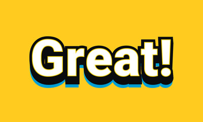 Text great style effect