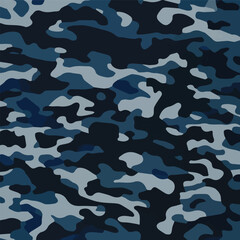 Camouflage seamless pattern. Trendy style camo, repeat print. Vector illustration. Khaki texture, perfect for military army design.