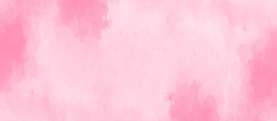 Abstract pink watercolor background .hand painted vector illustration .gradient pink texture background .Soft pink grunge background frame.	