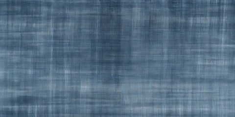 Seamless faded denim blue jeans texture background. Closeup detail of worn and distressed indigo tie dye pattern effect on rough linen or canvas. A high resolution fabric textile, Generative AI