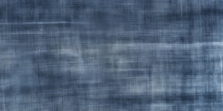 Seamless faded denim blue jeans texture background. Closeup detail of worn and distressed indigo tie dye pattern effect on rough linen or canvas. A high resolution fabric textile, Generative AI